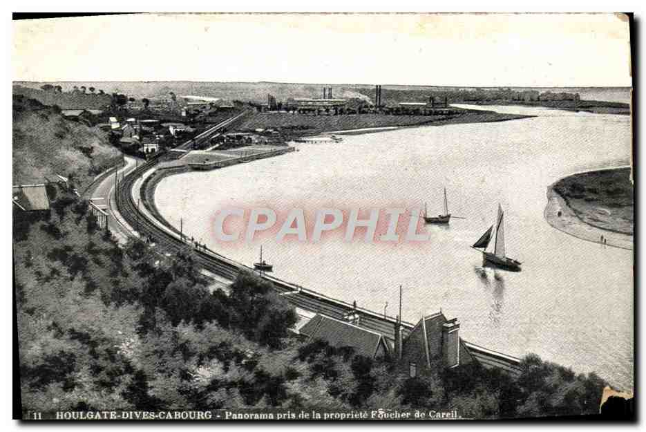 CPA Houlgate Dives Cabourg Panorama pris de la Propriete Foucher de Careil