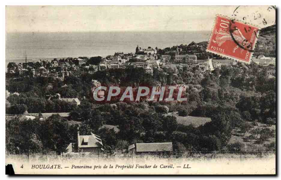 CPA Houlgate Panorama pris de la Propriete Foucher de Careil 