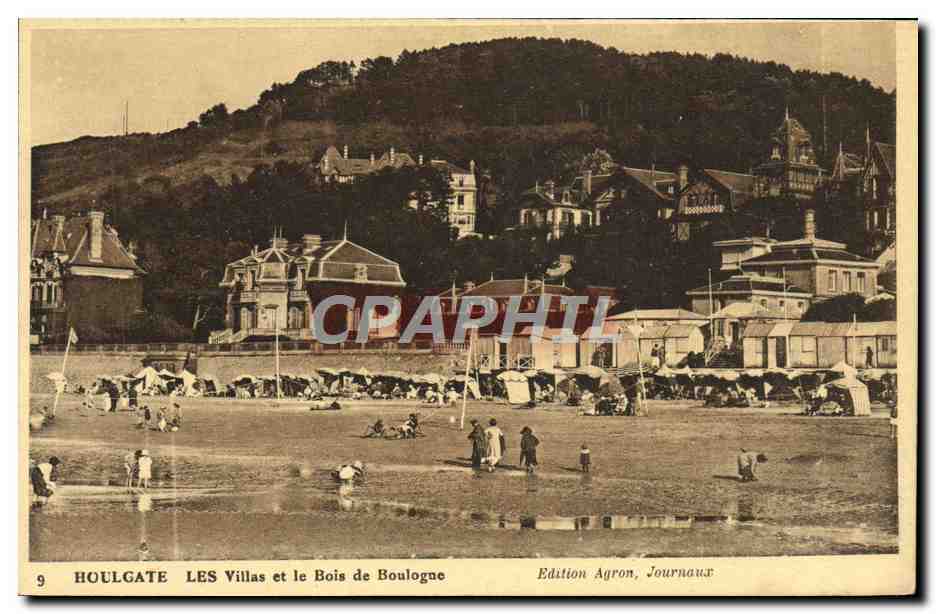 Houlgate — Les Villas et le Bois de Boulogne — Edition Agron, Journaux