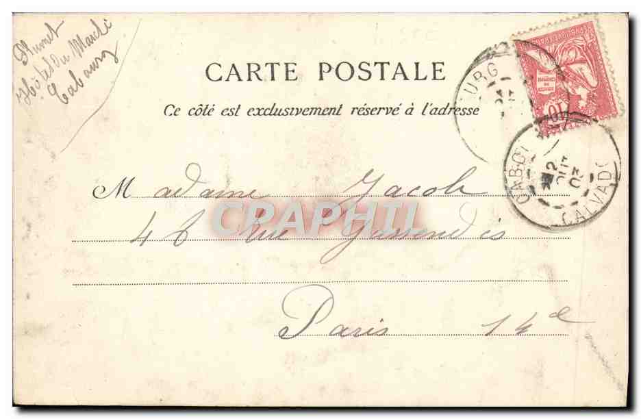 Houlgate-Villers (Calvados) — Les Vaches noires — Bastonner, Édil, Cen (déposé) — Rückseite