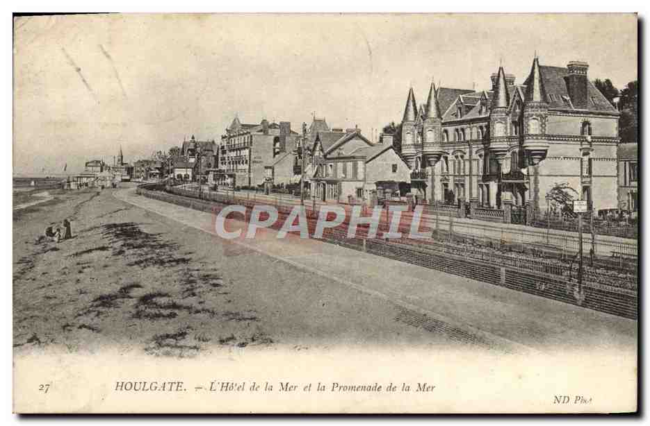 CPA Houlgate Le Hotel de la Mer et la Promenade de la Mer 