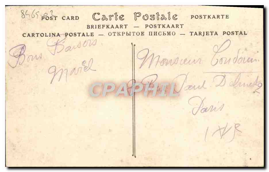 CPA Houlgate La Plage et les Villas  — Rückseite
