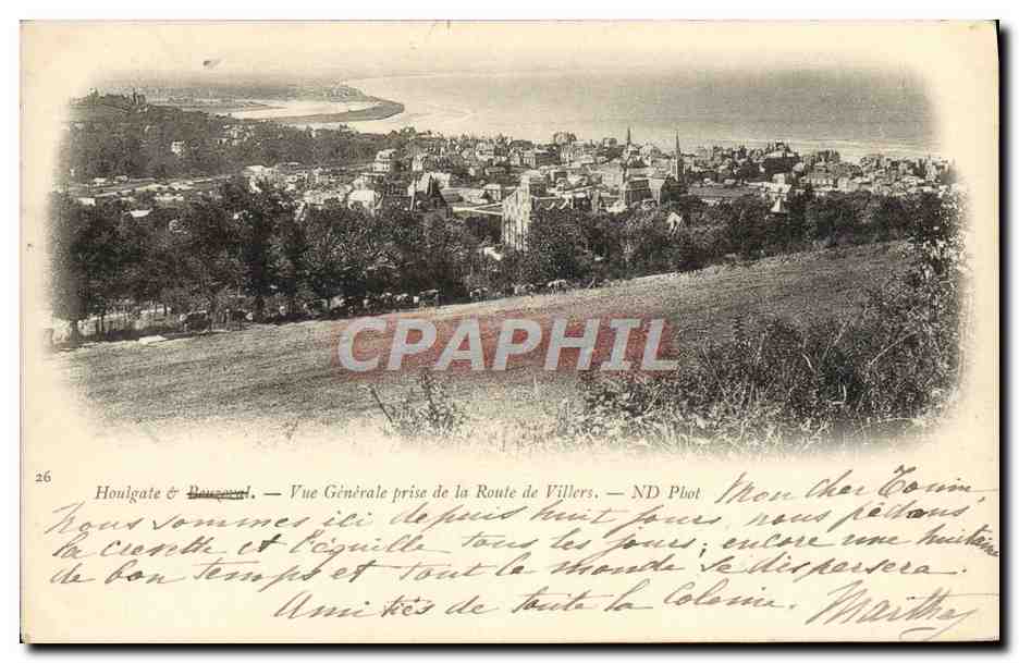Houlgate & Baugé — Vue Générale prise de la Route de Villers — ND Phot