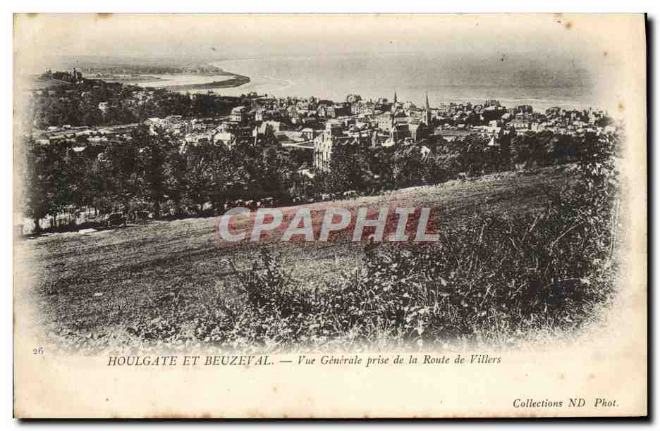 CPA Houlgate Vue Generale prise de la Route de Villers 