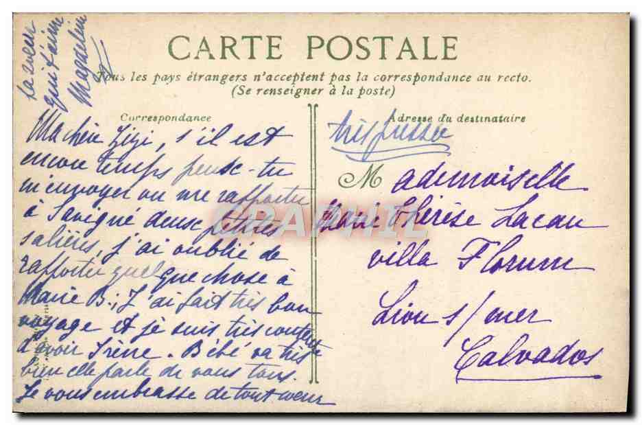 CPA Hermanville sur Mer Le boulevard — Rückseite
