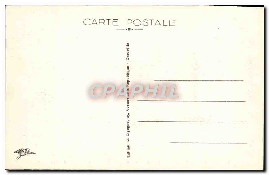 CPA Trouville la Reine des Plages La Plage  — Verso