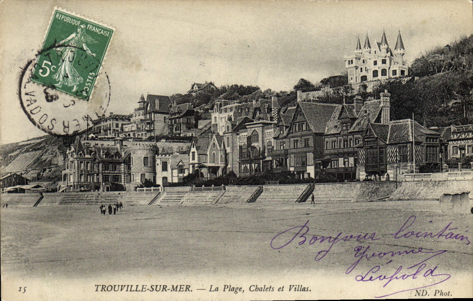 Trouville-sur-Mer — La Plage, Chalets et Villas — ND. Phot. — n°15