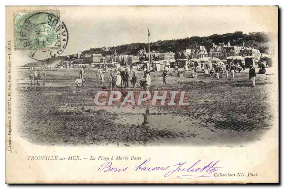 CPA Trouville sur Mer La Plage a Maree Basse 