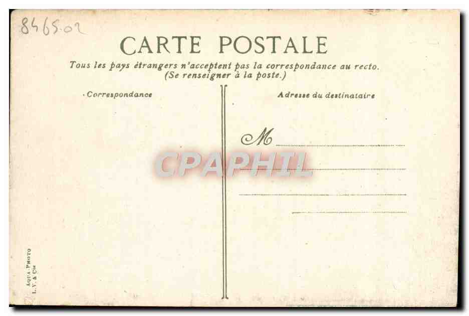CPA Trouville Les Planches et le Casino — Verso
