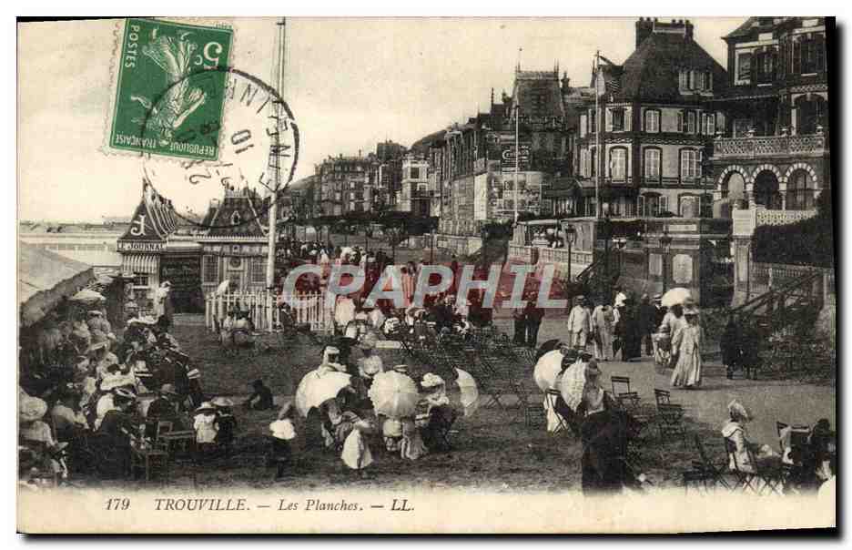 CPA Trouville Les Planches 