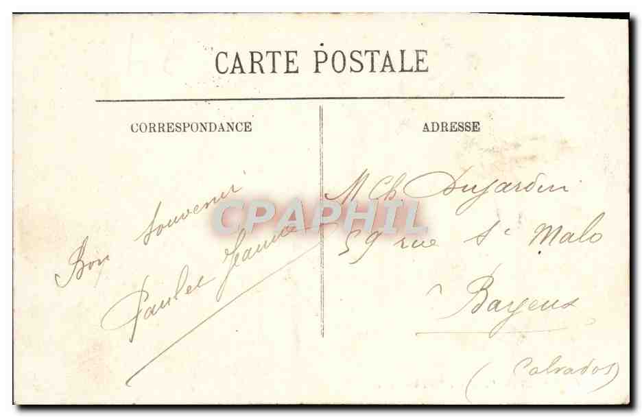 CPA Trouville Les Planches  — Verso