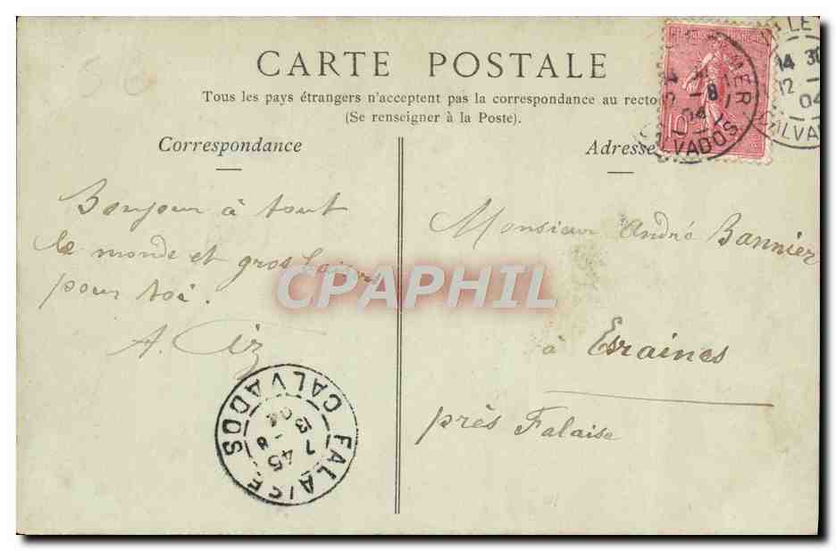 CPA Trouville sur Mer La Promenade de la Plage et le Casino — Verso