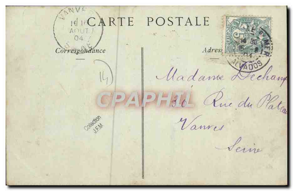 CPA Trouville sur Mer La Promenade de la Plage et le Casino — Rückseite