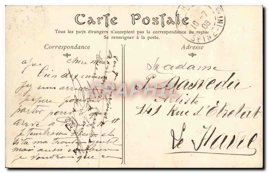 Trouville-sur-Mer — La Promenade de la Plage — Éditeur : NATURELLE — Verso