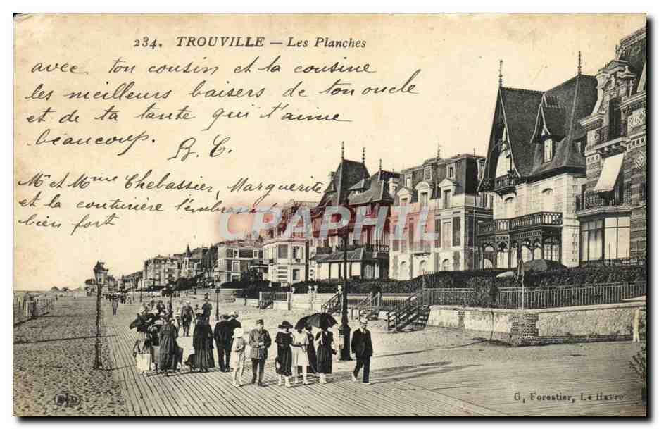 CPA Trouville Les Planches 