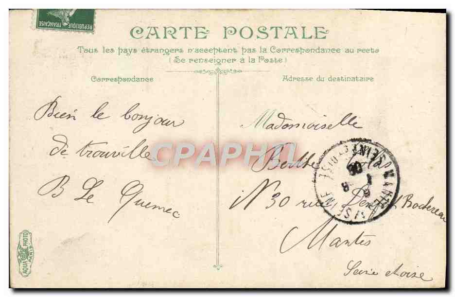 Trouville - Le pont sur la Touques — éditeur inconnu, n° 18 — Rückseite