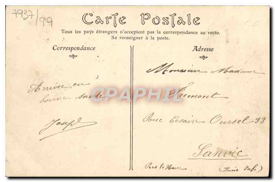 CPA Trouville sur Mer Sous le Pont a mare basse  — Rückseite