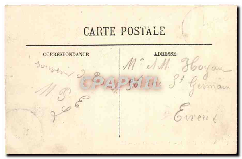 CPA Trouville Le Pont de la Gare  — Rückseite