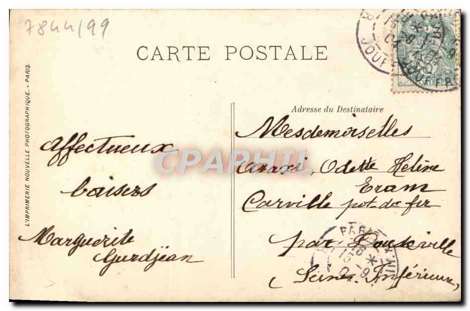CPA Trouville La Rue De Paris — Rückseite