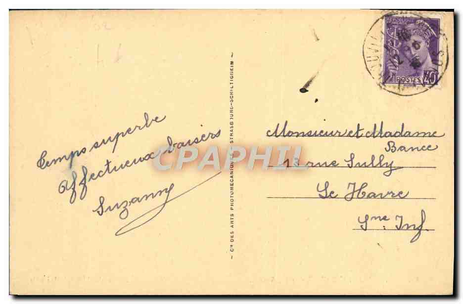 CPA Trouville Reine Des Plages Place du Marechal Foch — Verso