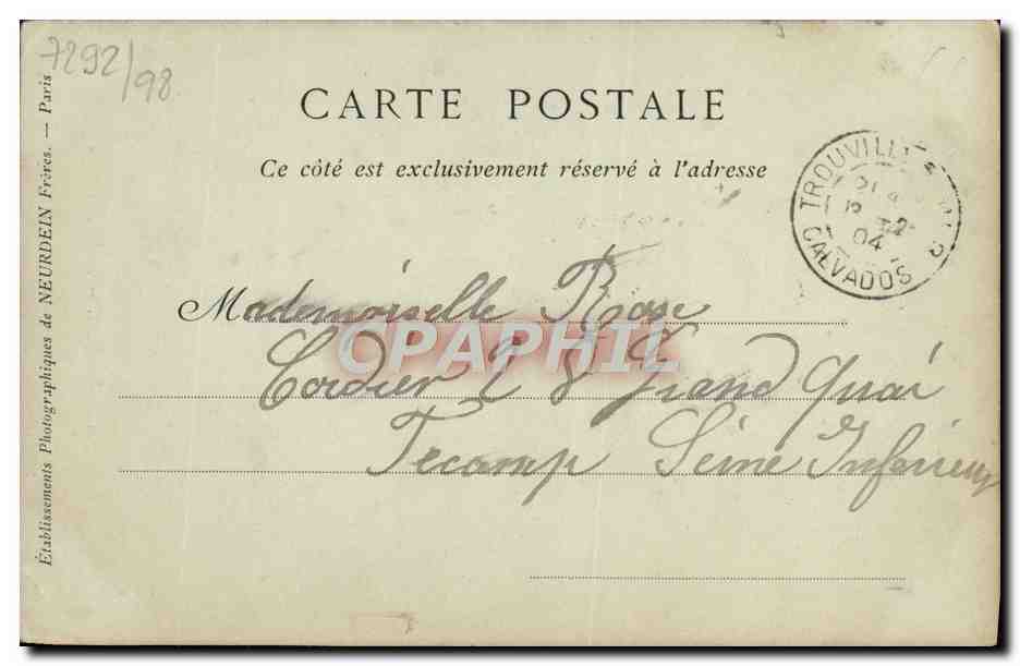 CPA Trouville sur Mer La Rue De Paris — Verso