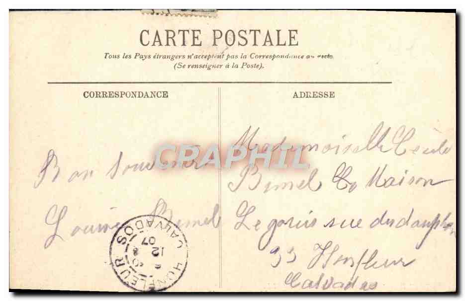 CPA Trouville La Rue Victor Hugo Automobile — Verso