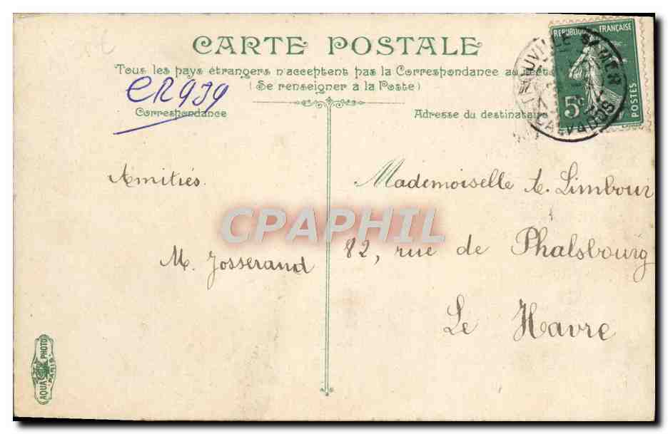 CPA Trouville Chalets et villas de la plage — Verso