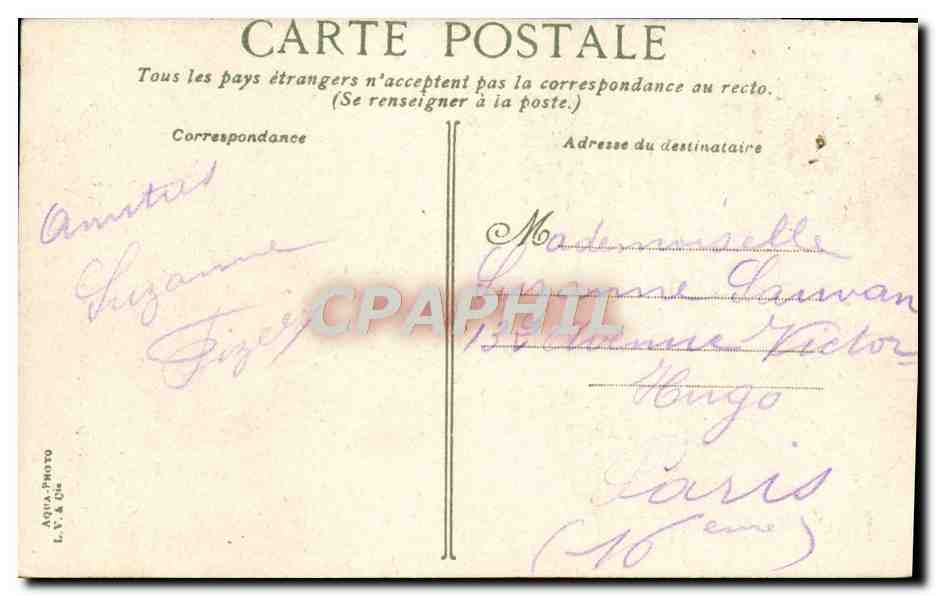 CPA Trouville Chalets et villas de la plage — Rückseite
