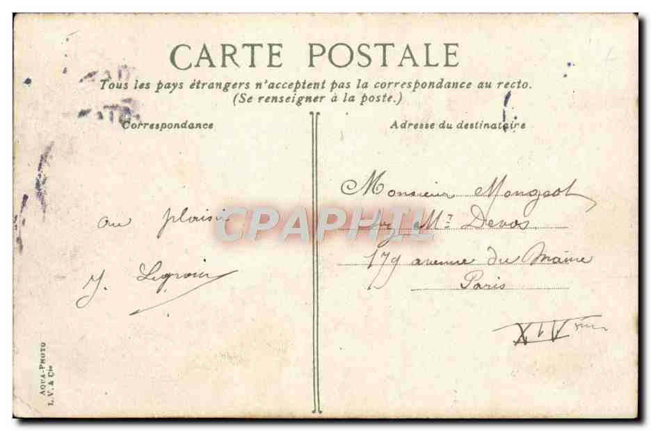 CPA Trouville Les villas et chalets — Verso