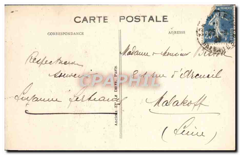 CPA Trouville Groupe de villas — Rückseite