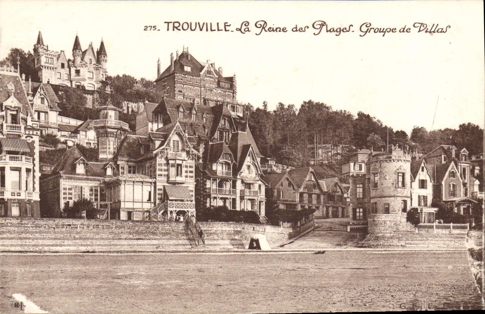 Trouville — La Reina de las Playas. Grupo de Villas — G. Bill. N° 275