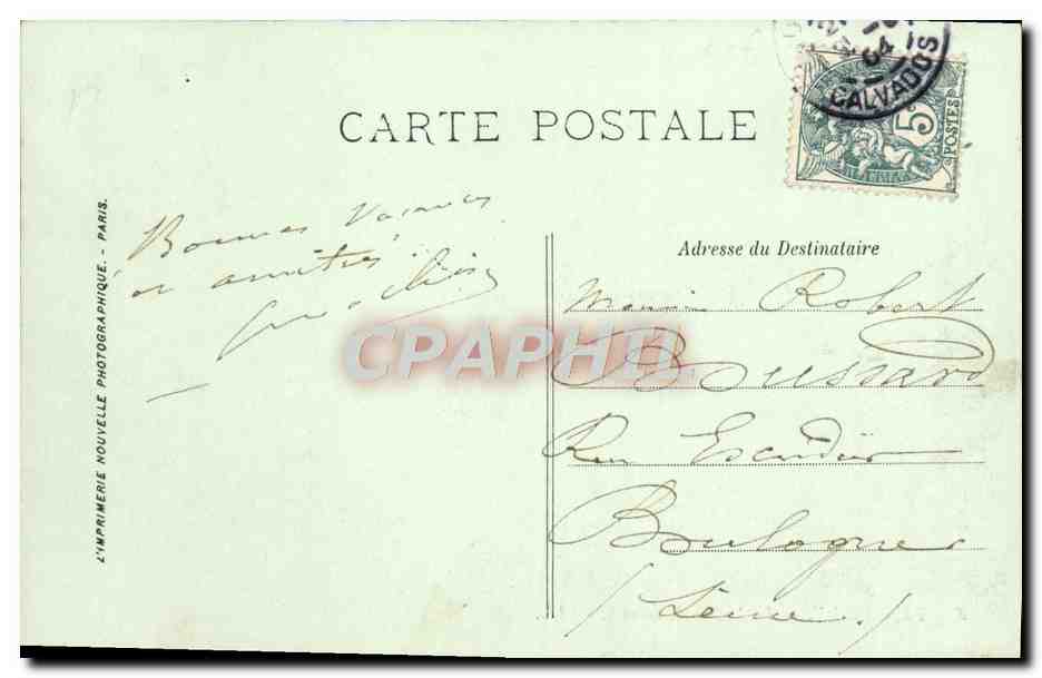 CPA Trouville La maison normande — Rückseite