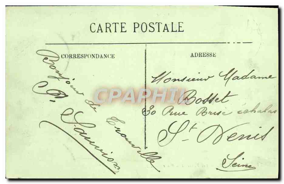 CPA Trouville Les villas et la plage — Rückseite
