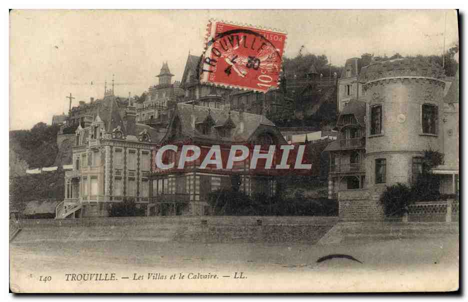 Trouville — Les Villas et le Calvaire — LL. n°140