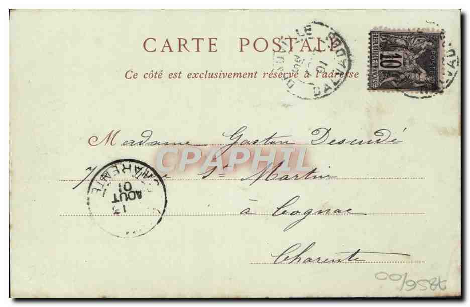 CPA Trouville La maison normande — Verso