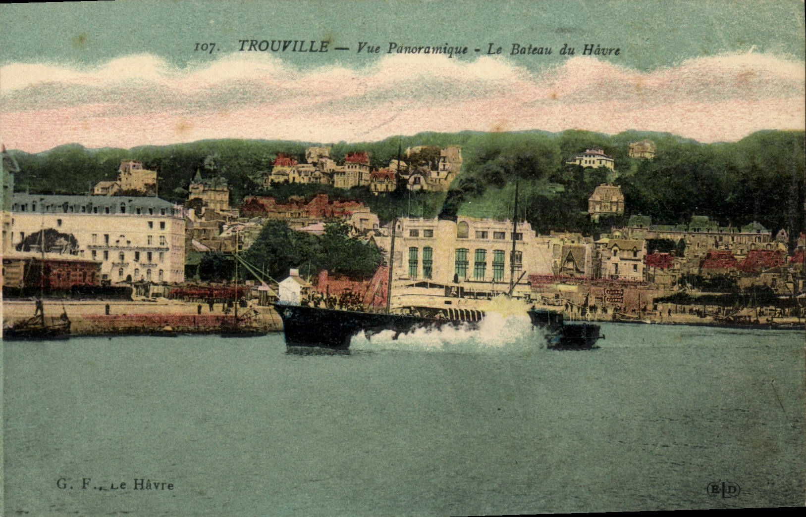 Trouville — Vue Panoramique — Le Bateau du Havre — G. F., Le Havre