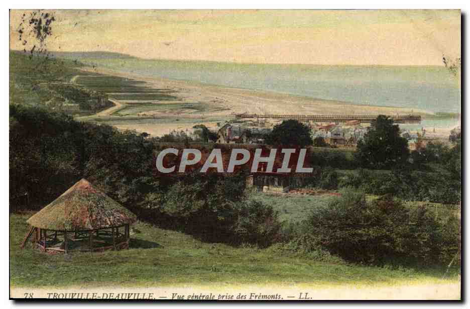 CPA Trouville Deauville vue generale prise des fremonts