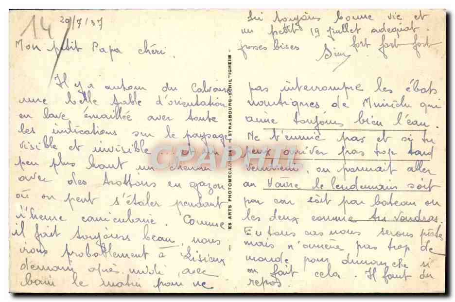 CPA Trouville La reine des plages Vue generale — Verso