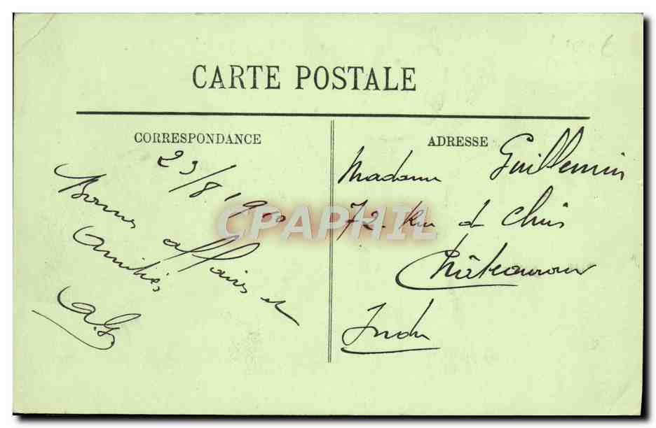 CPA Trouville Vue generale des quais — Verso