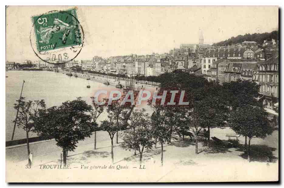 Trouville — Vue générale des Quais — LL
