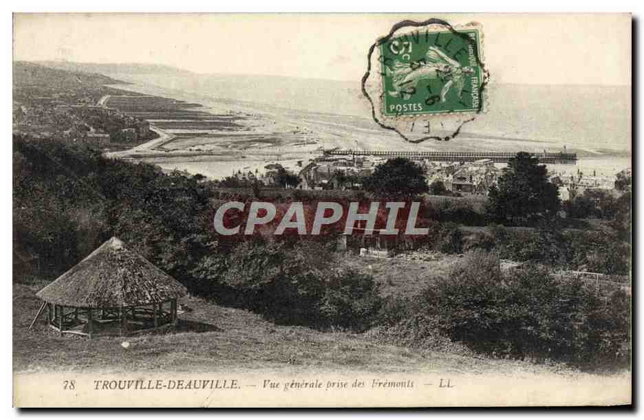 Trouville-Deauville — Vue générale prise des Frémonts — LL