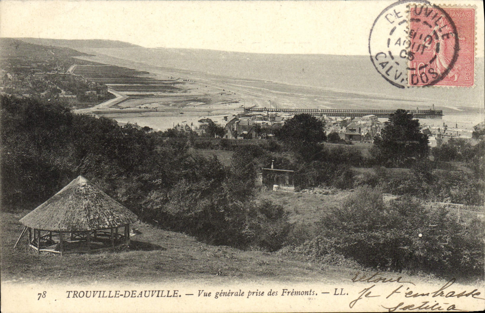 Trouville-Deauville — Vue générale prise des Frémonts — LL. n°78