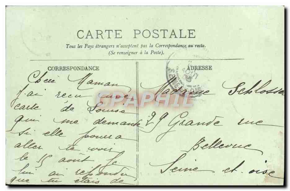 Trouville-Deauville — Vue générale prise des Frémonts — LL. n°78 — Rückseite