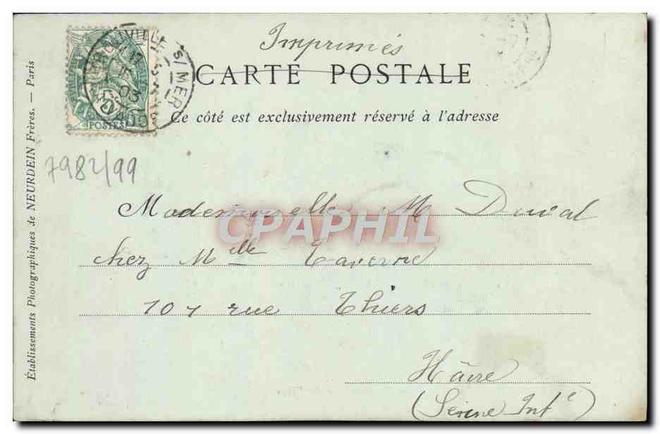 Trouville-sur-Mer — Vue Générale des Villas — Collection ND Pogg — Verso