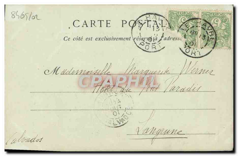 Trouville-sur-Mer — Vue Générale des Villas — ND Pnot — Verso