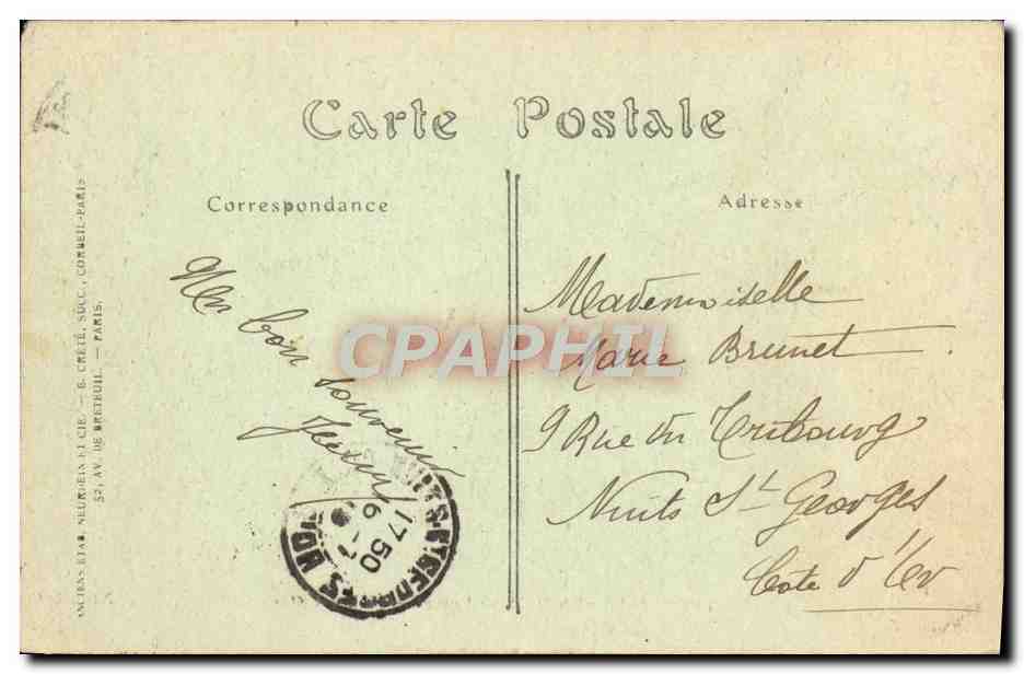 CPA Trouville Sur Mer Vue generale des villas — Verso