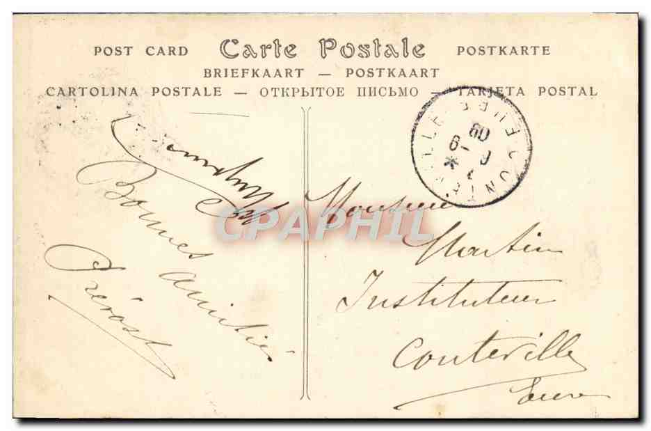 CPA Trouville Sur Mer Vue generale des villas — Verso