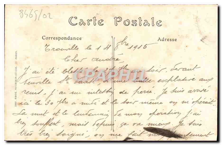 CPA Trouville Sur Mer Vue Generale prise du calvaire — Rückseite