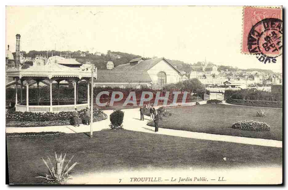 CPA Trouville Le Jardin public