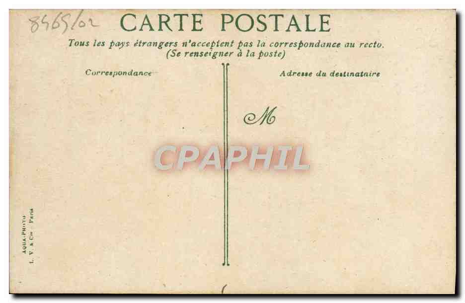 CPA Trouville Coucher de soleil sur la mer Bateau — Verso